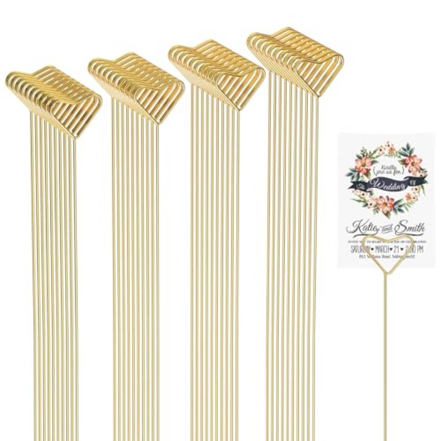 Centerpiece Stick - 40 Packs Floral Card Holder Picks