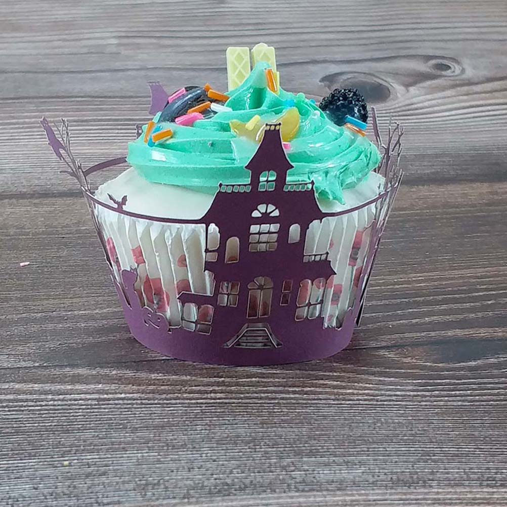 Plastic Cup 50Pcs - 50Pcs Cupcake Cup Wrappers Iridescent Laser