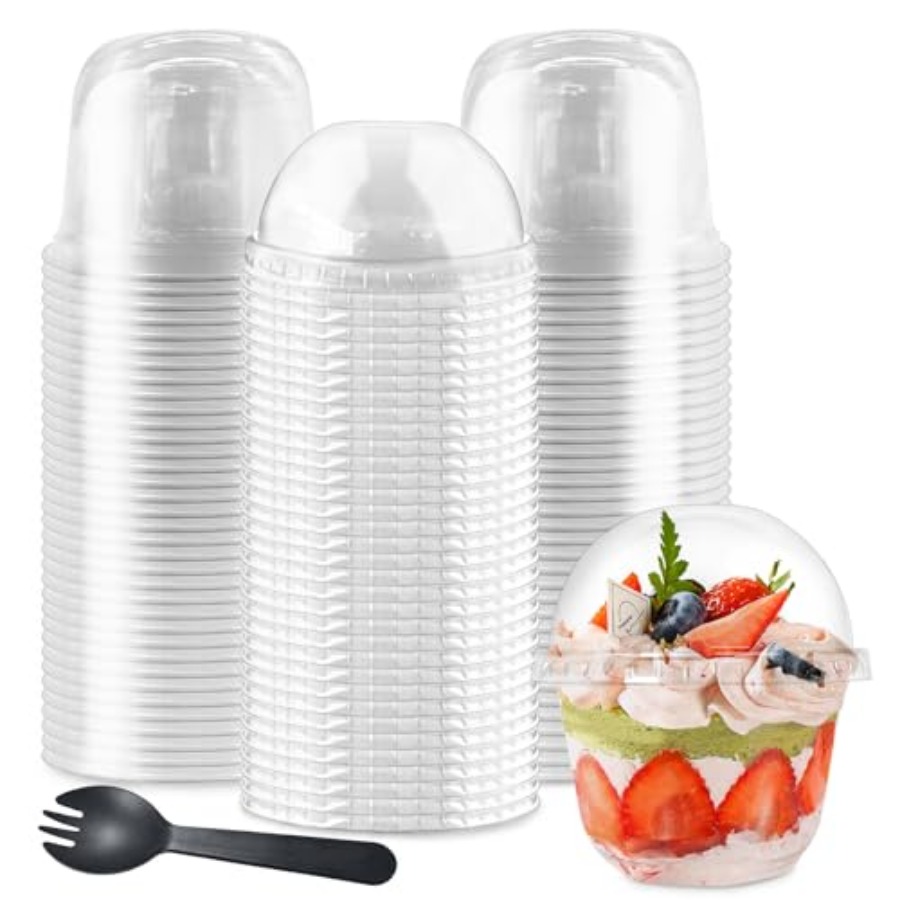 Plastic Cup 50Pcs - 100Pcs Plastic Dessert Cups, 50Pcs Disposable