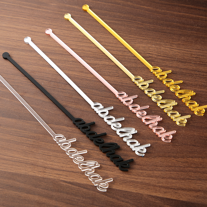 Centerpiece Stick - Personalized name drink stirrers Cocktail accessories