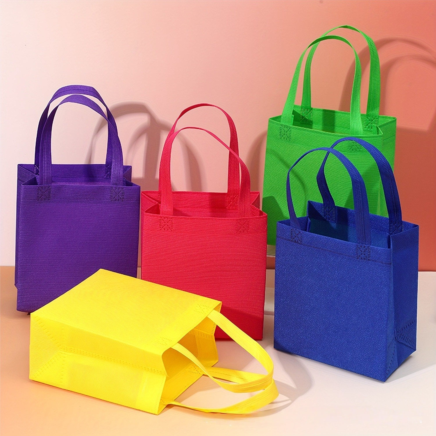 Event Party Shop - 100PCS Reusable Non-woven Shopping Bag Eco-friendly