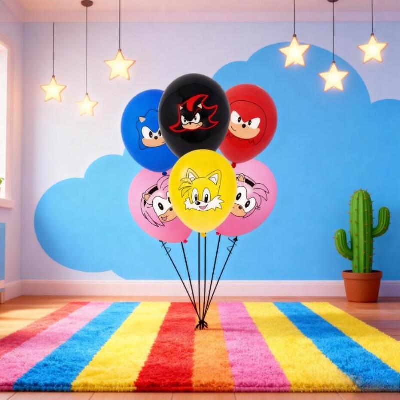 Supply Event - 12pcs Sonics Anime Peripheral Party Balloon