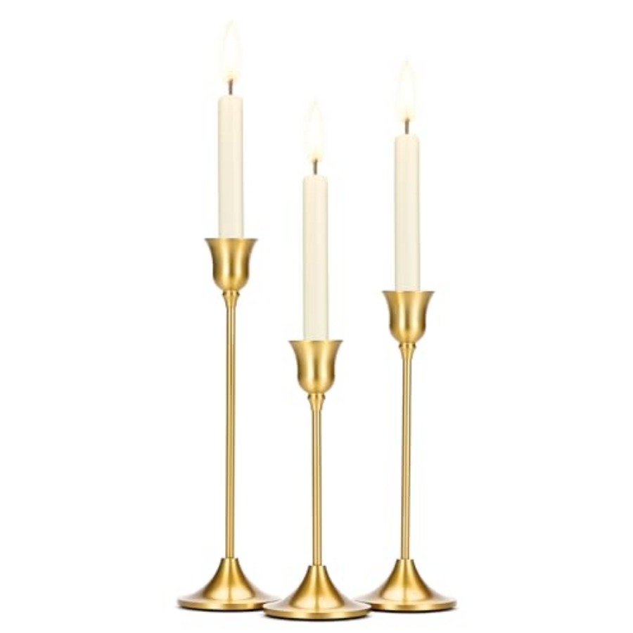 Centerpiece Stick - Taper Candle Stick Holder - 3PCS