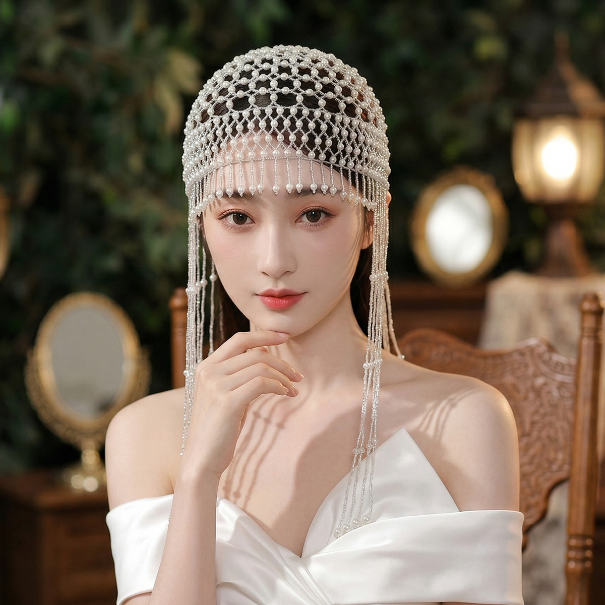 Luxury Pearls Beaded Headwrap  - Event Suppliers recensie en prijs