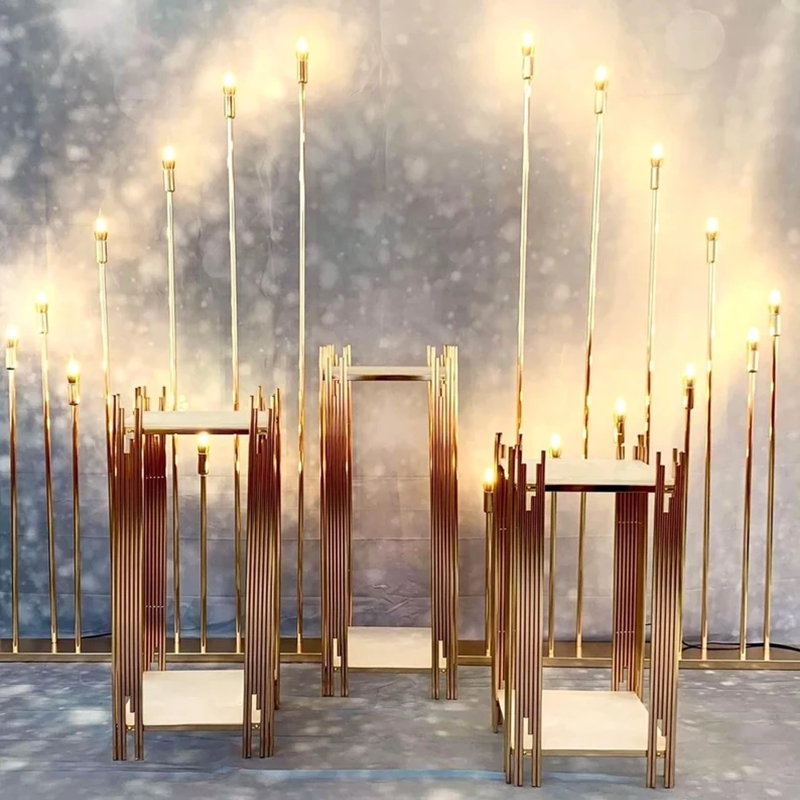 decoration gold metal walkway  - Dessert Table Backdrop recensie en prijs