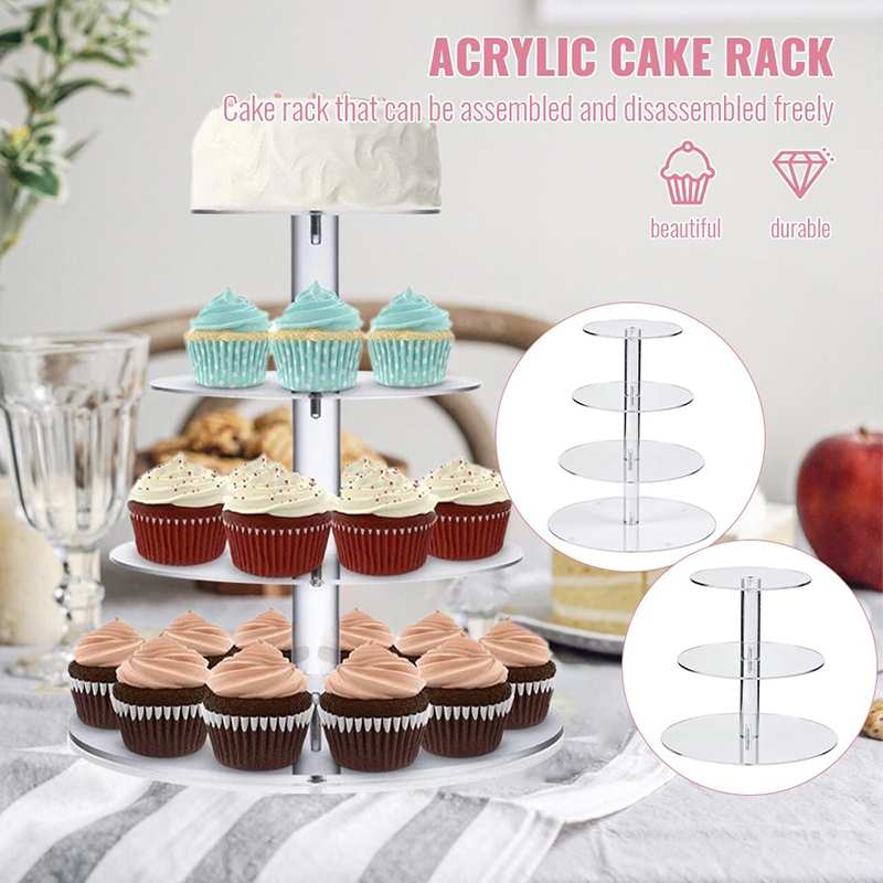 1 Pc 3/4/5 Tier Acrylic Round  - Cupcake Stand Tier recensie en prijs