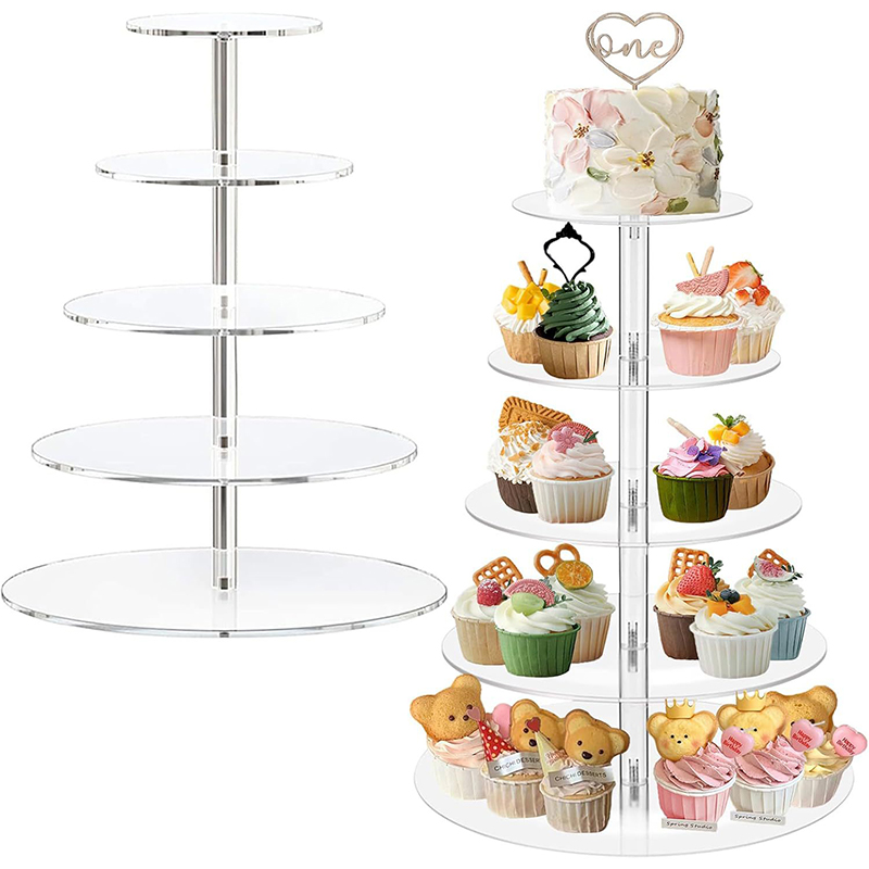 1 Pc 3/4/5 Tier Acrylic Round  - Cupcake Stand Tier recensie en prijs