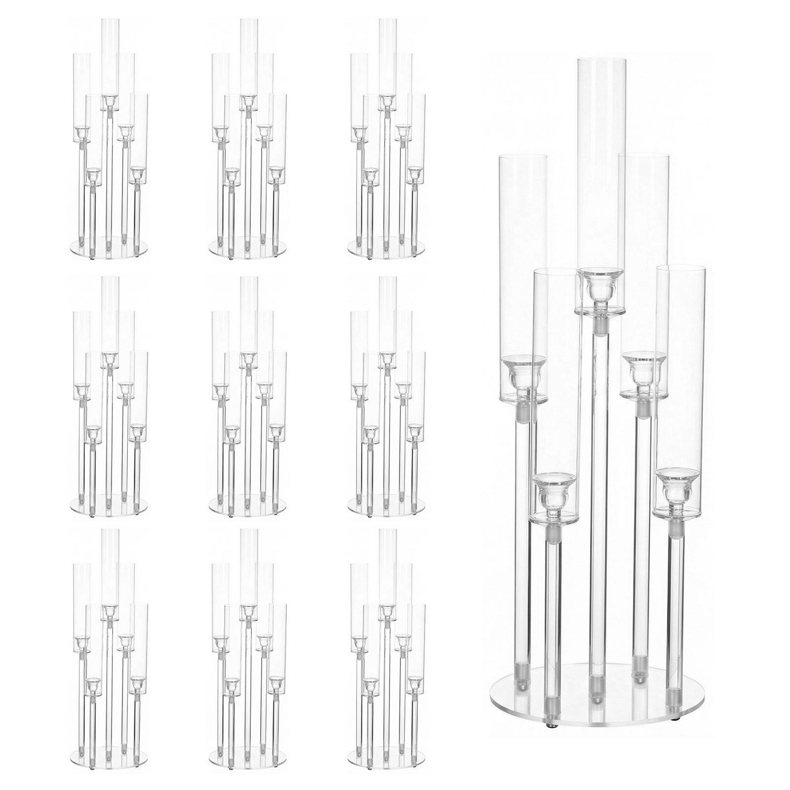 20/10PCS 5 Arm Acrylic Candle  - Centerpiece Stick recensie en prijs