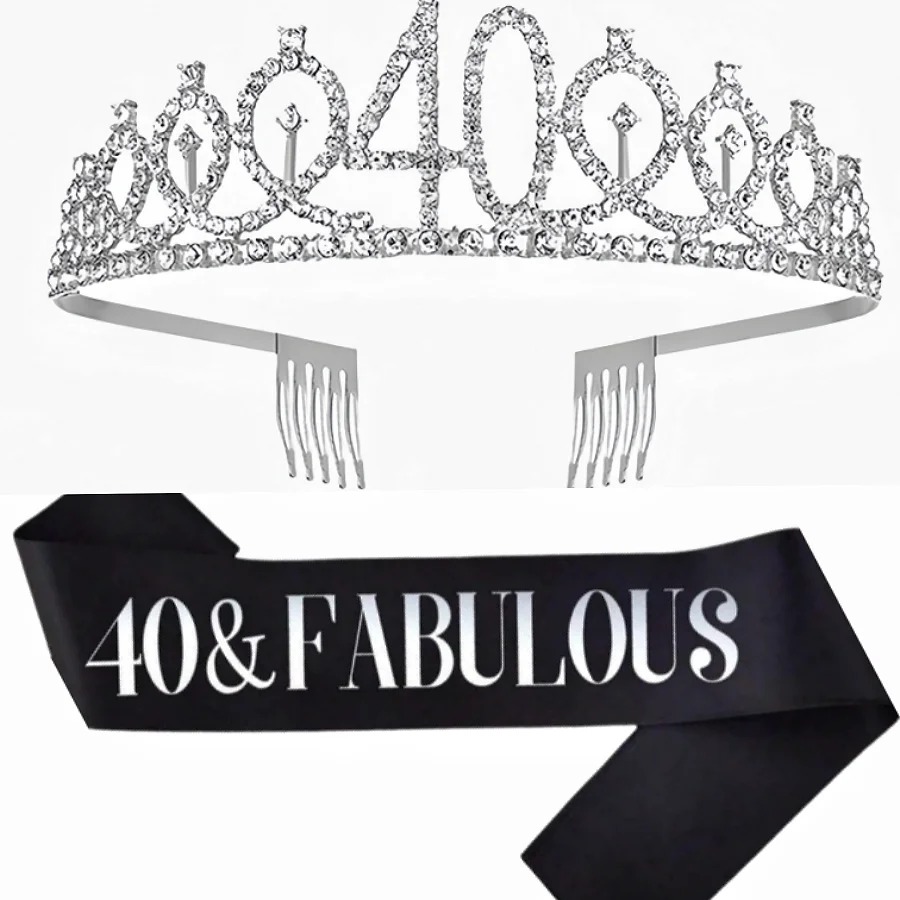Glitter Silvery Birthday Tiara - Birthday Sash Glitter recensie en prijs