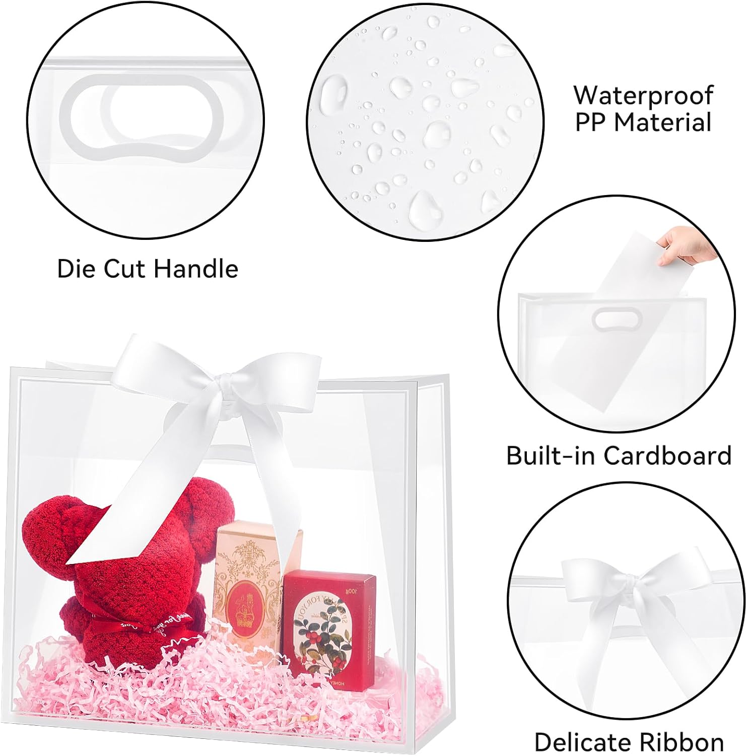 Clear Plastic Gift Bags with H - Party Favor Bag recensie en prijs
