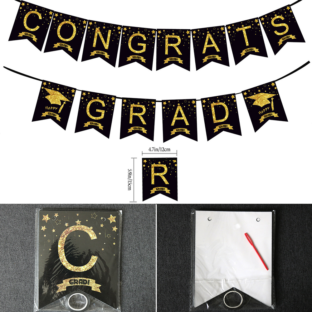 Graduation Party Decoration Se - Party Banner Gold recensie en prijs