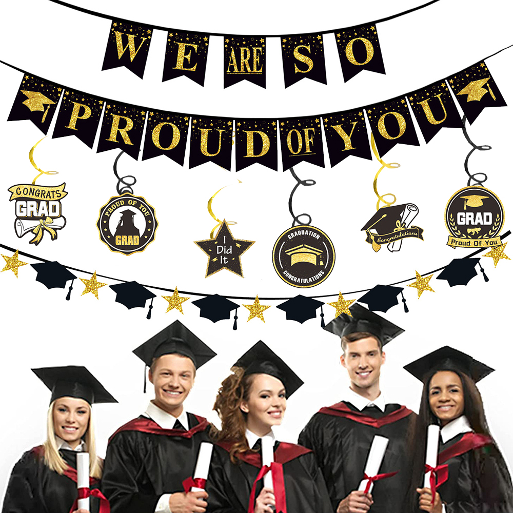 Graduation Party Decoration Se - Party Banner Gold recensie en prijs