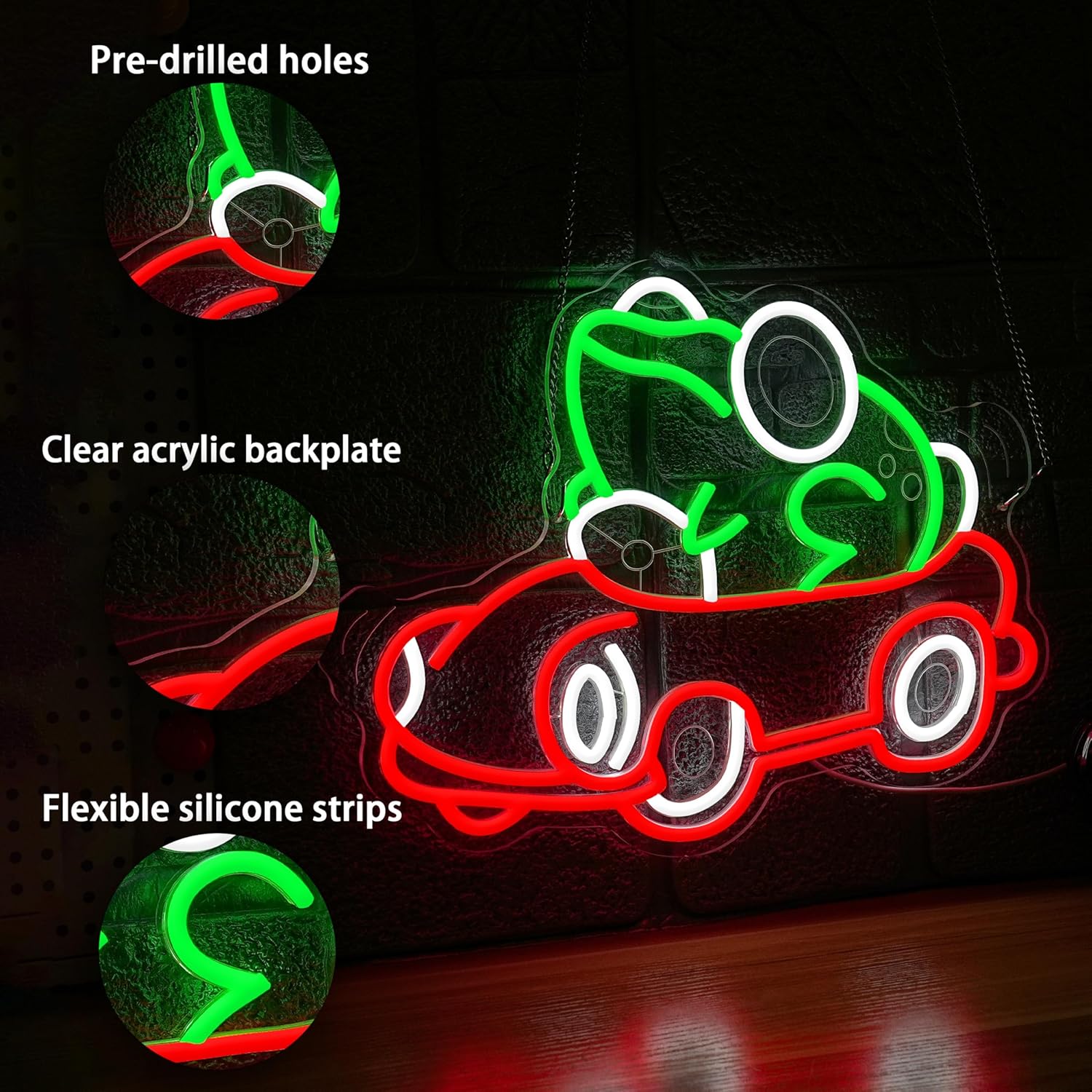 Frog Driving Car Neon Sign Art - Neon Sign Party recensie en prijs