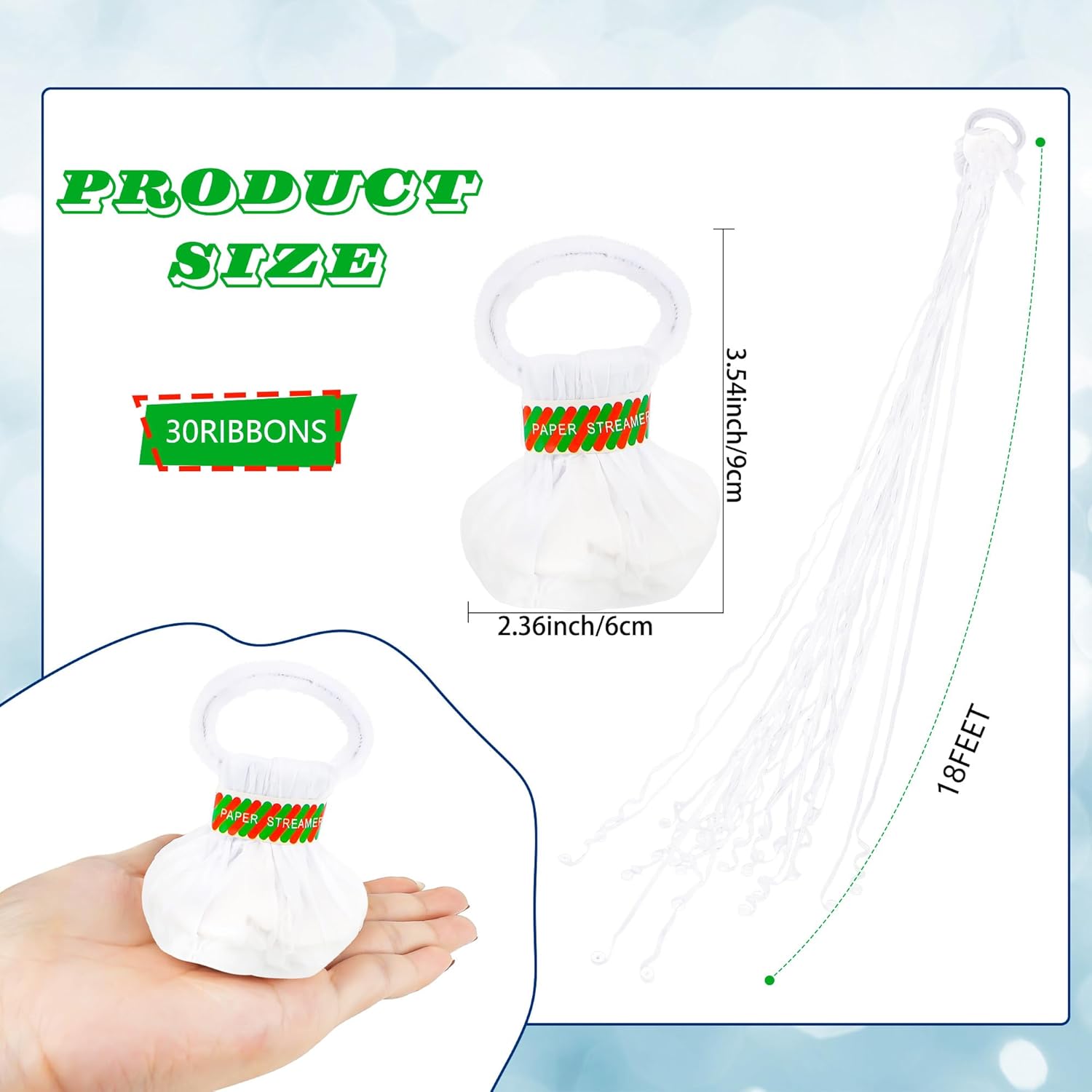 10pcs White Streamers Poppers  - Confetti Cannon Tube recensie en prijs