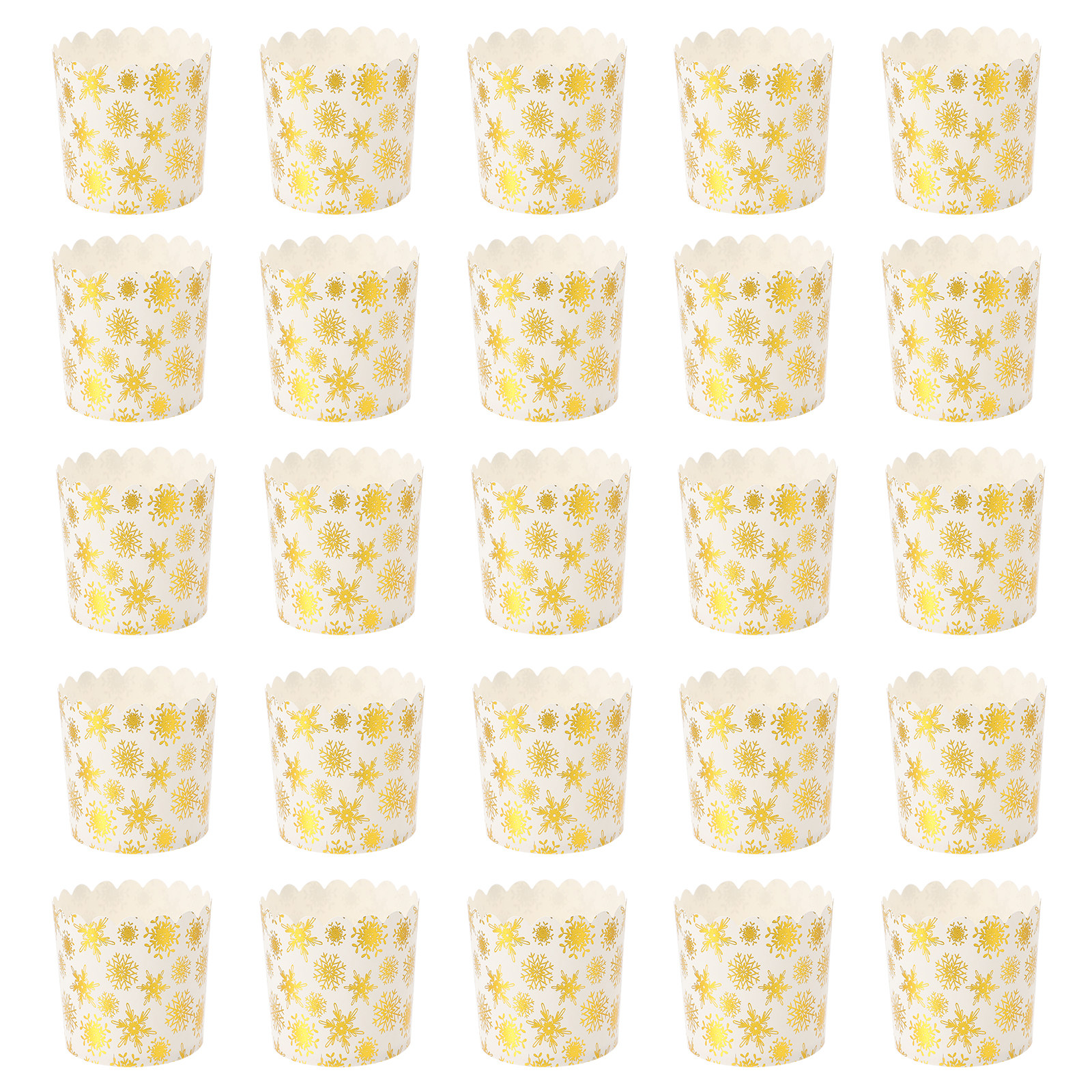 50Pcs Gold Foil Cake Cups Prem - Plastic Cup 50Pcs recensie en prijs