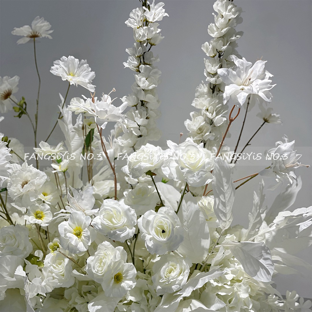 100/50CM Artificial White Rose - Flower Wall Panel recensie en prijs