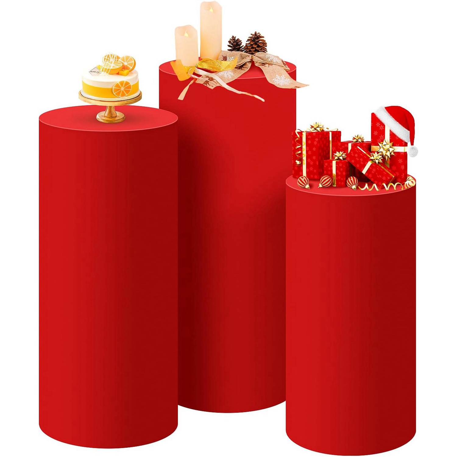 Yeele Red Cylinder Stand Cover - Dessert Table Backdrop recensie en prijs