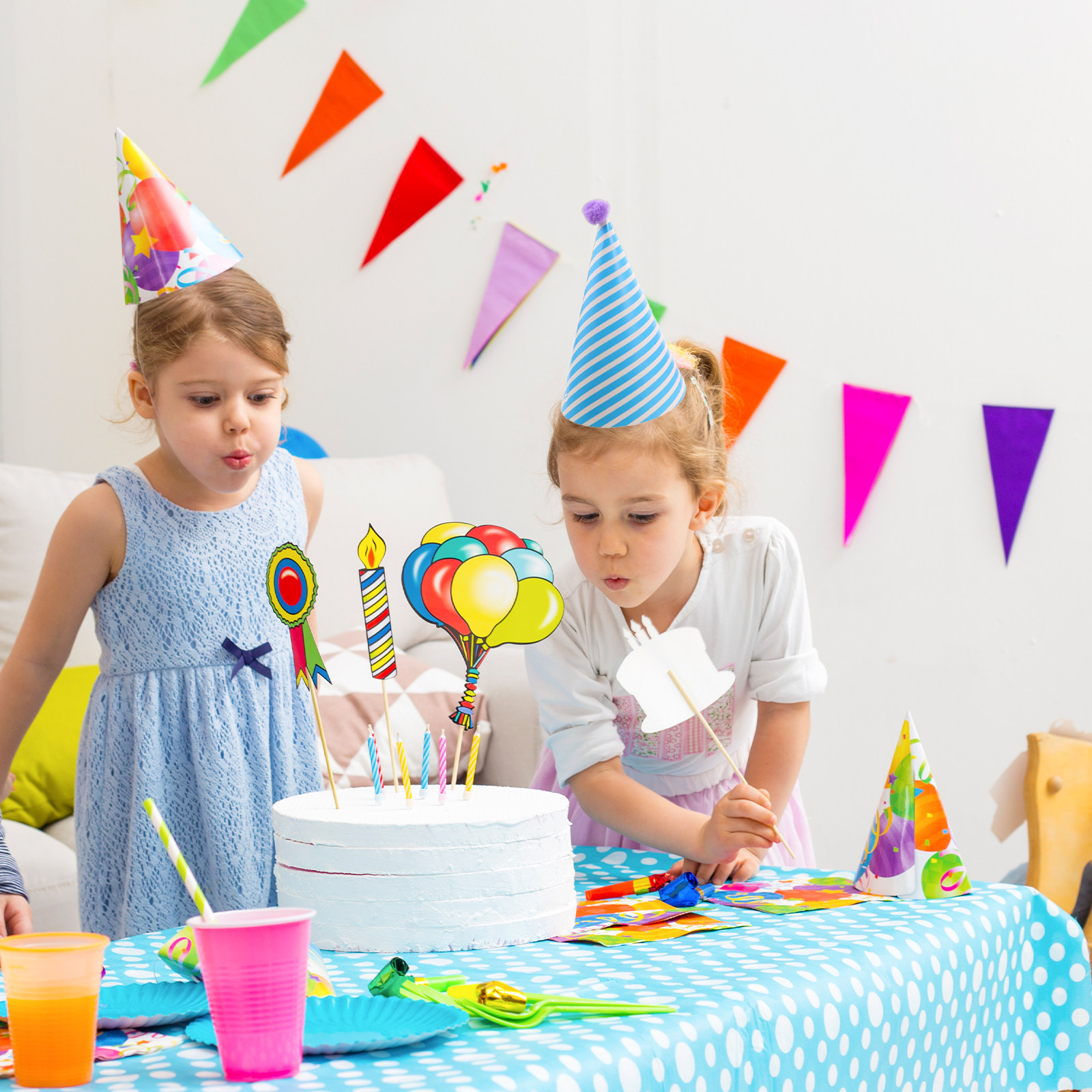 12Pcs Kids Birthday Cone Hats  - Party Hat Cone recensie en prijs