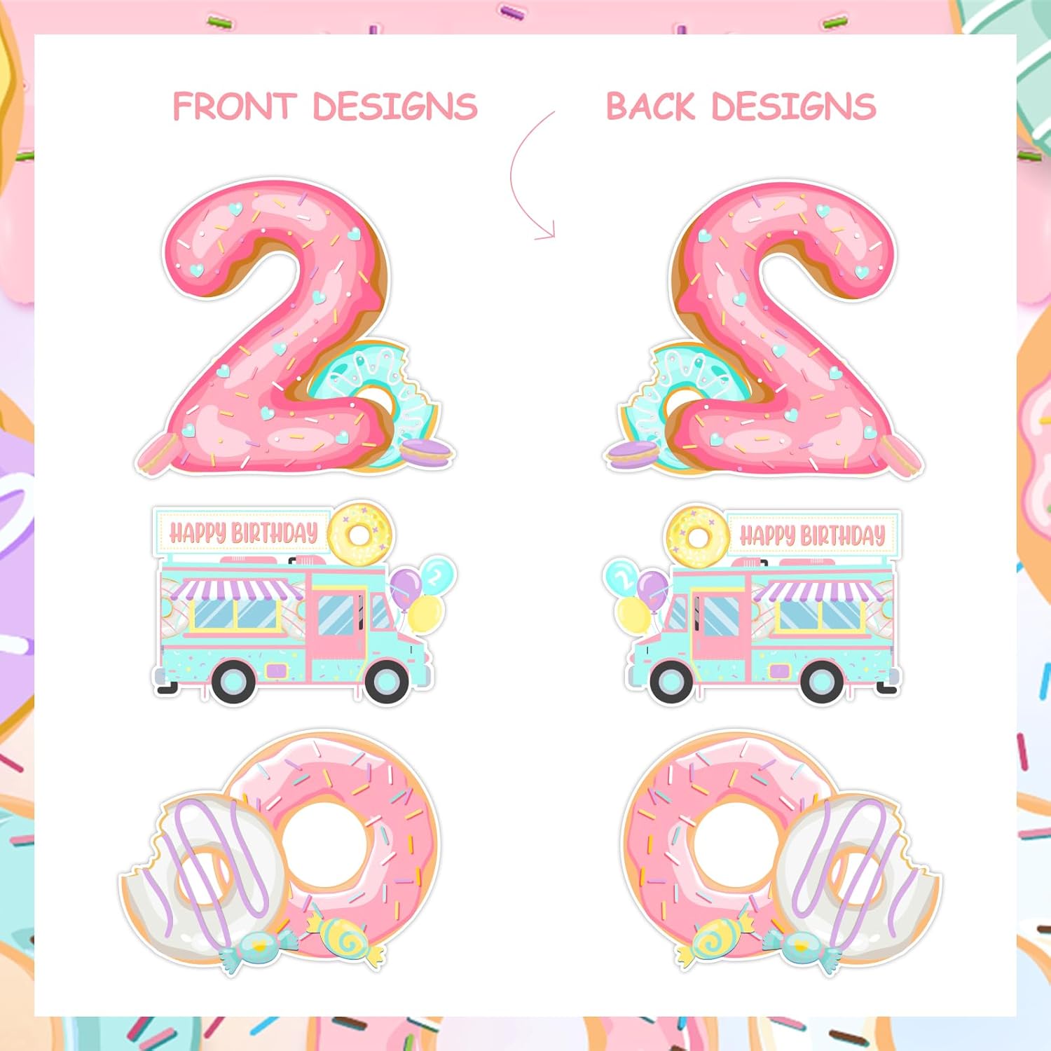 Donut 2nd Birthday Centerpiece - Centerpiece Stick recensie en prijs