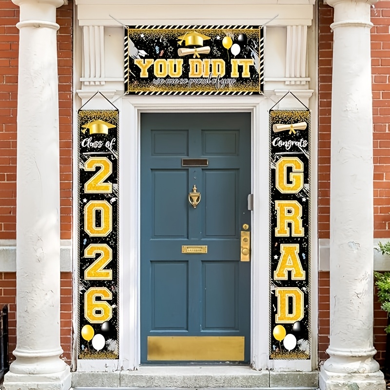 2D 3Pcs 2026 Graduation Banner - Party Banner Gold recensie en prijs