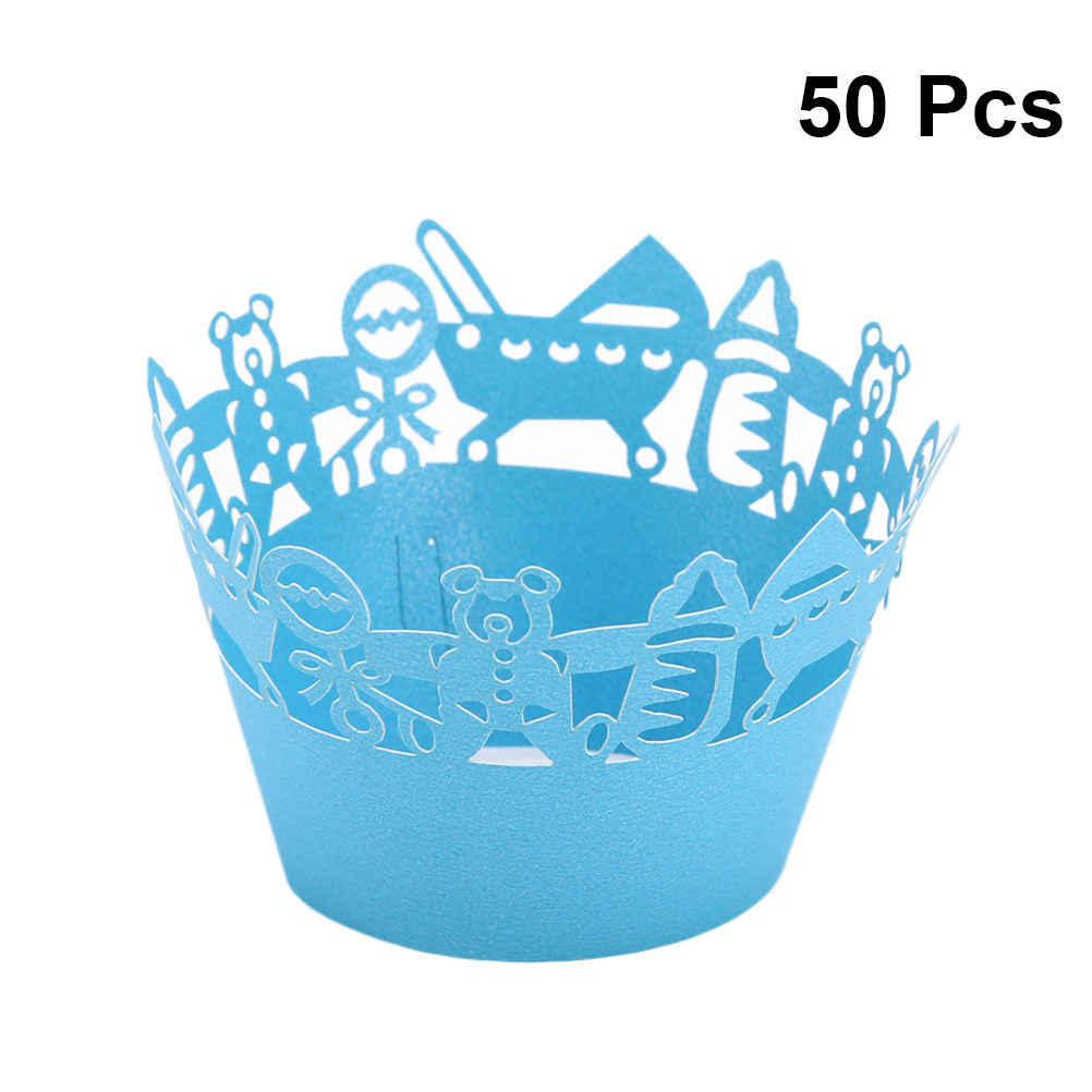 50pcs Carriage Cut Cupcake Wra - Plastic Cup 50Pcs recensie en prijs