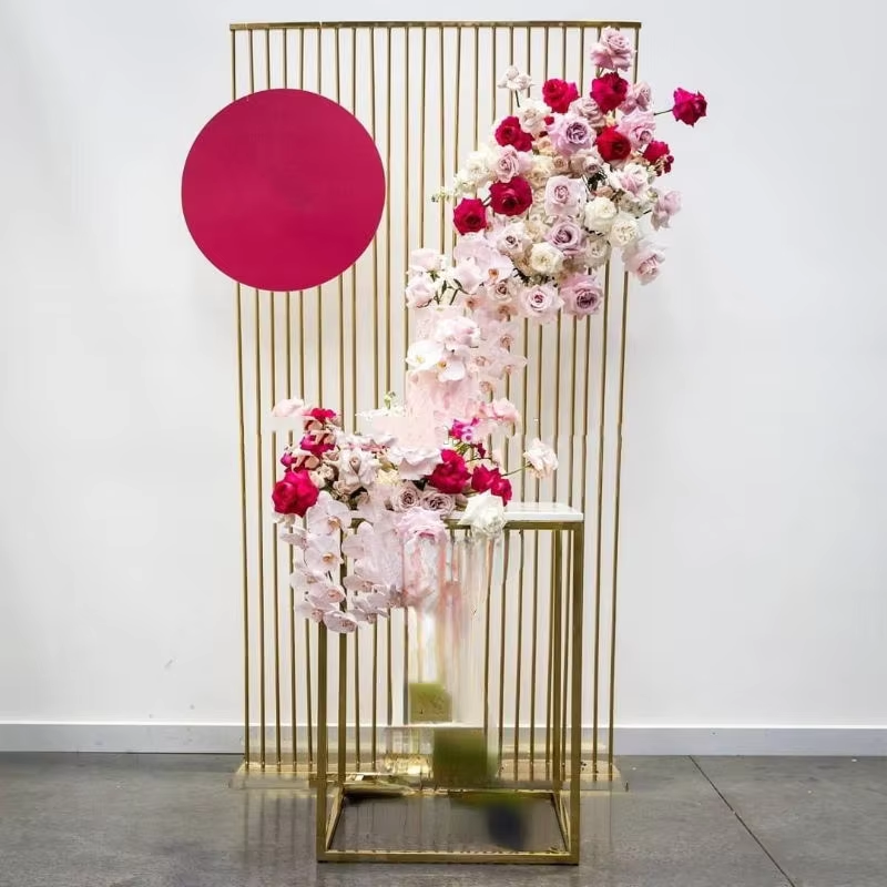 Shiny Gold Metal Frame Flower  - Dessert Table Backdrop recensie en prijs