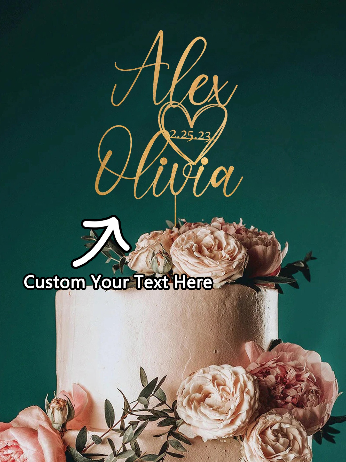 Custom Cake Topper - 1PC Perso - Event Suppliers recensie en prijs