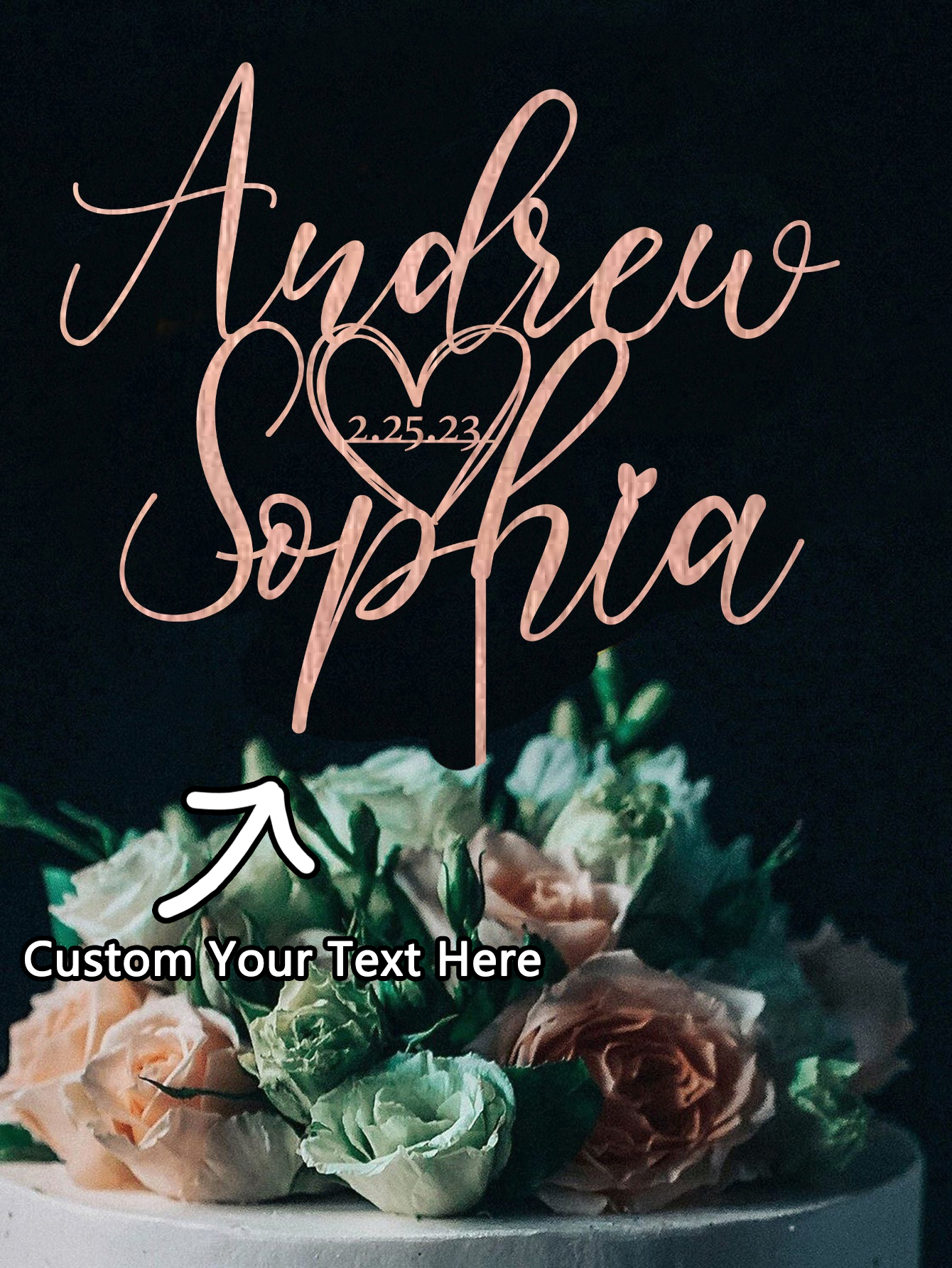 Custom Cake Topper - 1PC Perso - Event Suppliers recensie en prijs