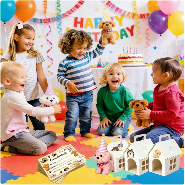 8-24Set Teddy Dogs DIY Adopt A - Event Party recensie en prijs