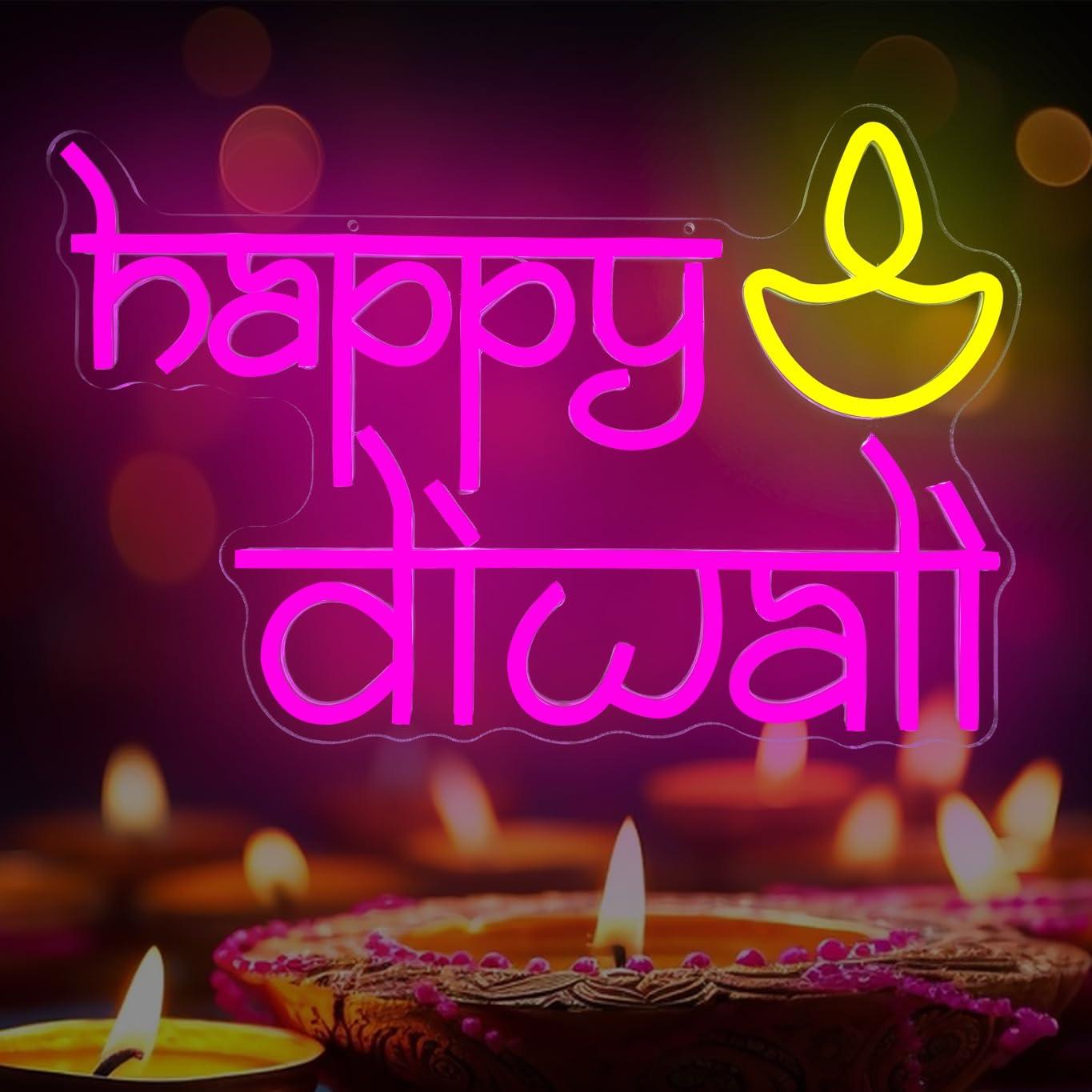Happy Diwali Neon Sign USB Pow - Neon Sign Party recensie en prijs