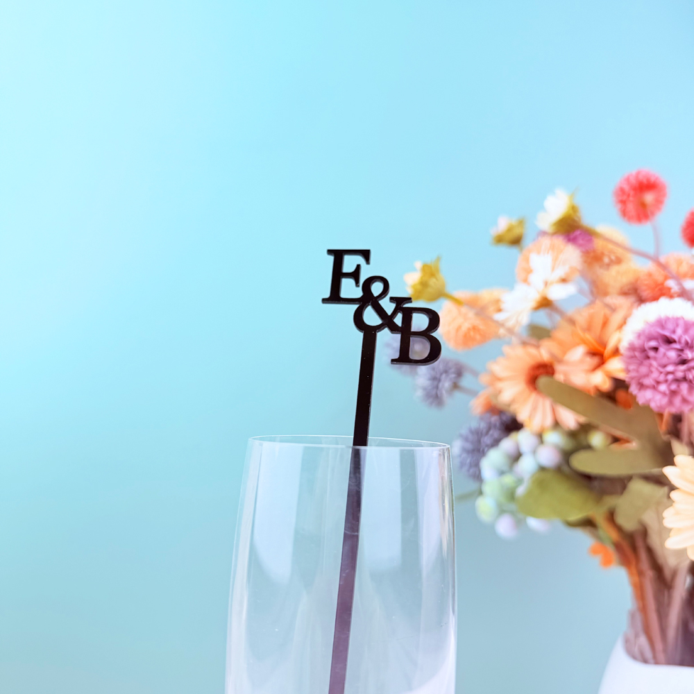 20pcs/50pcs Custom Initial nam - Centerpiece Stick recensie en prijs