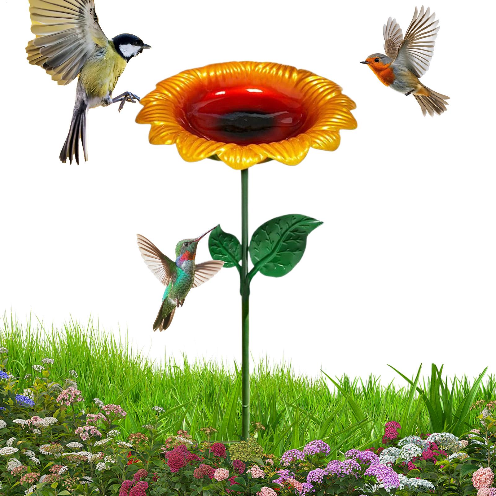 Outdoor Bird Bath Metal Sunflo - Event Support recensie en prijs