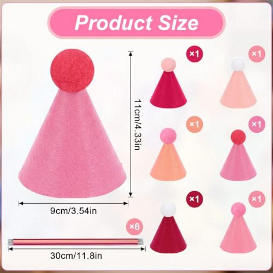 6 Pcs Mini Party Hats for Stuf - Party Hat Cone recensie en prijs