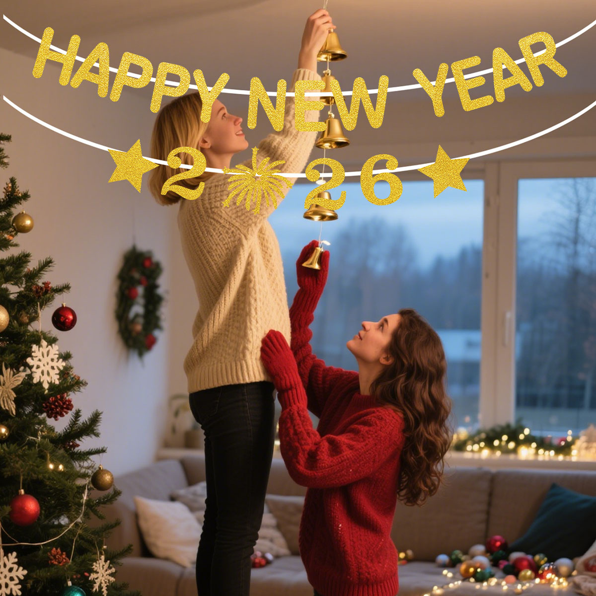 1Set 2026 Happy New Year Decor - Party Banner Gold recensie en prijs