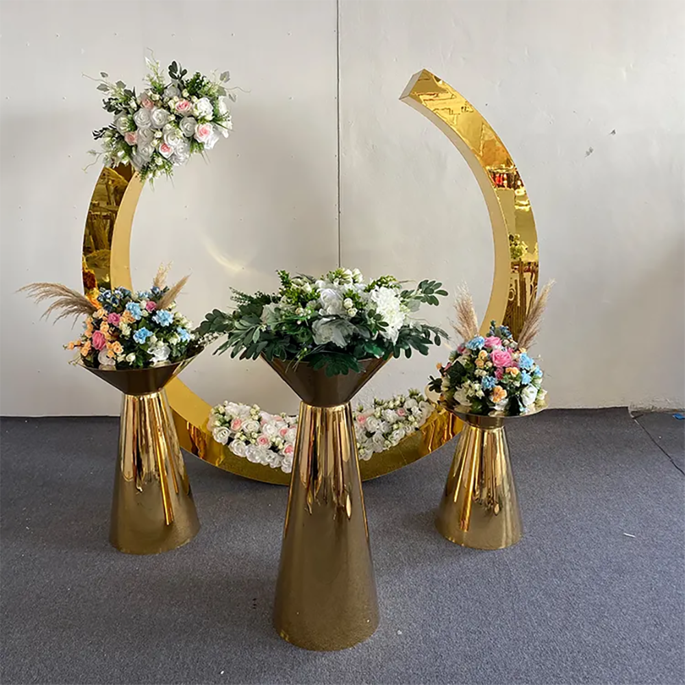 Hot Sale Gold Trim Flower Acry - Party Event Supplier recensie en prijs