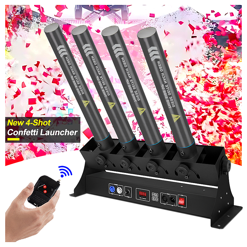 SHTX 4-Tube Confetti Launcher, - Confetti Cannon Tube recensie en prijs