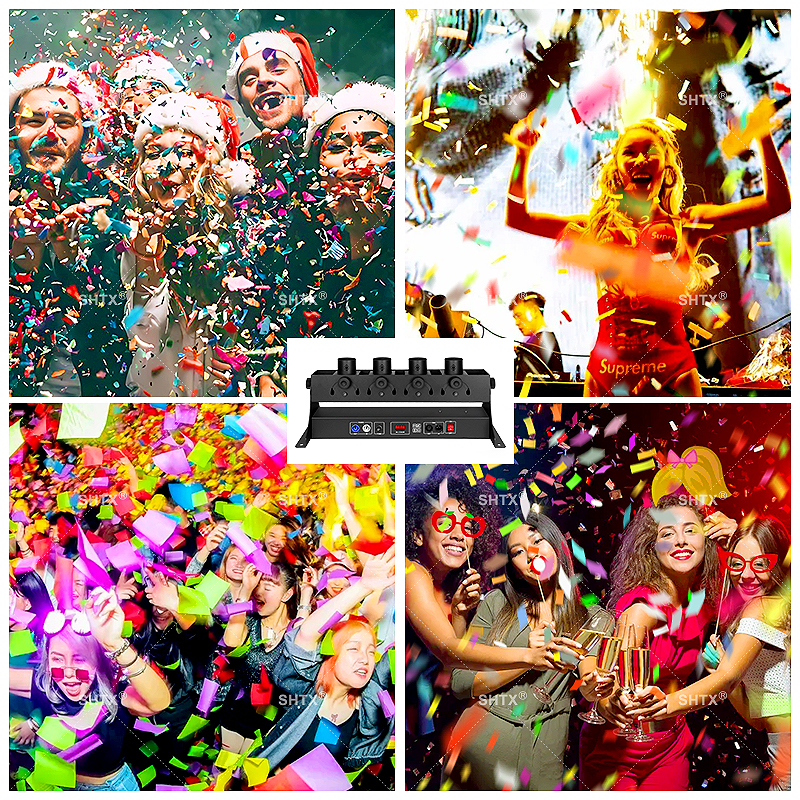 SHTX 4-Tube Confetti Launcher, - Confetti Cannon Tube recensie en prijs