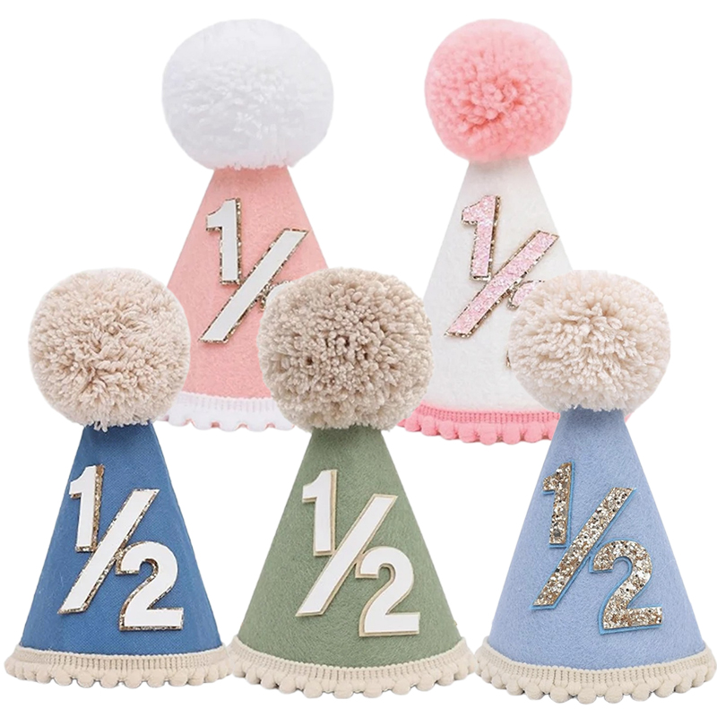 1/2 Birthday Hat Mini Cone Hat - Party Hat Cone recensie en prijs