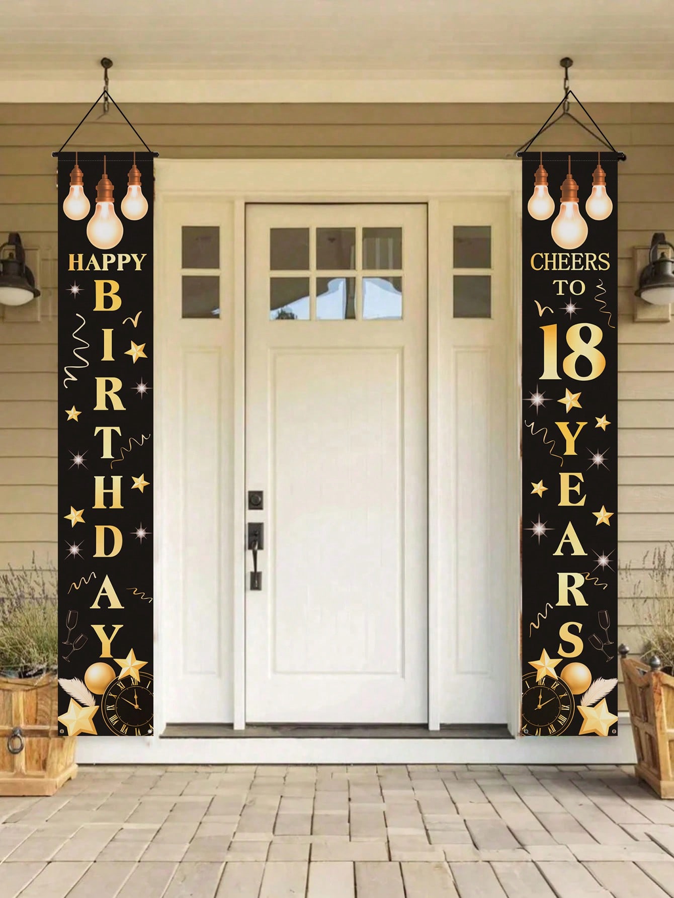 1 Pair of 18Th Birthday Celebr - Party Banner Gold recensie en prijs