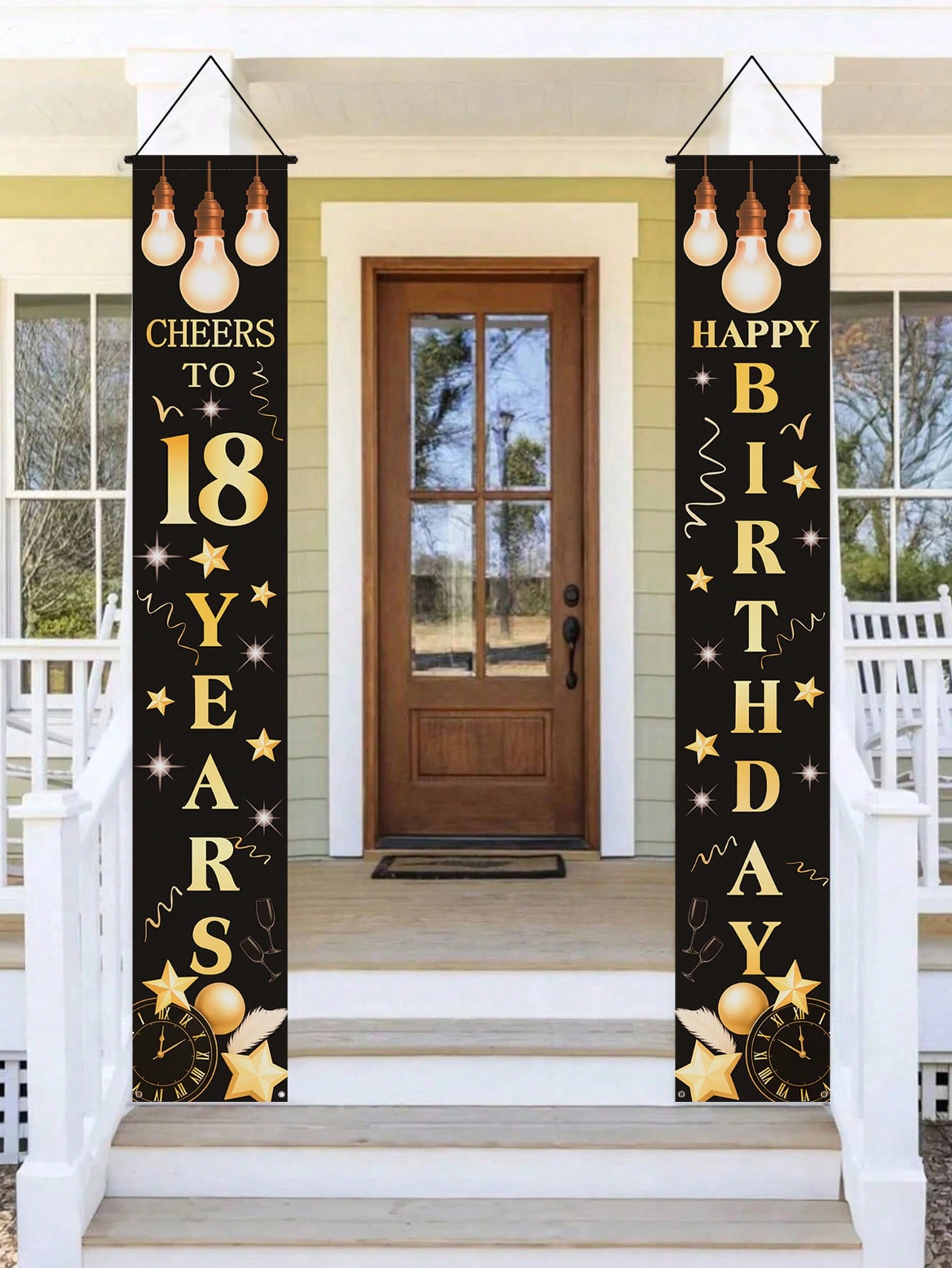 1 Pair of 18Th Birthday Celebr - Party Banner Gold recensie en prijs