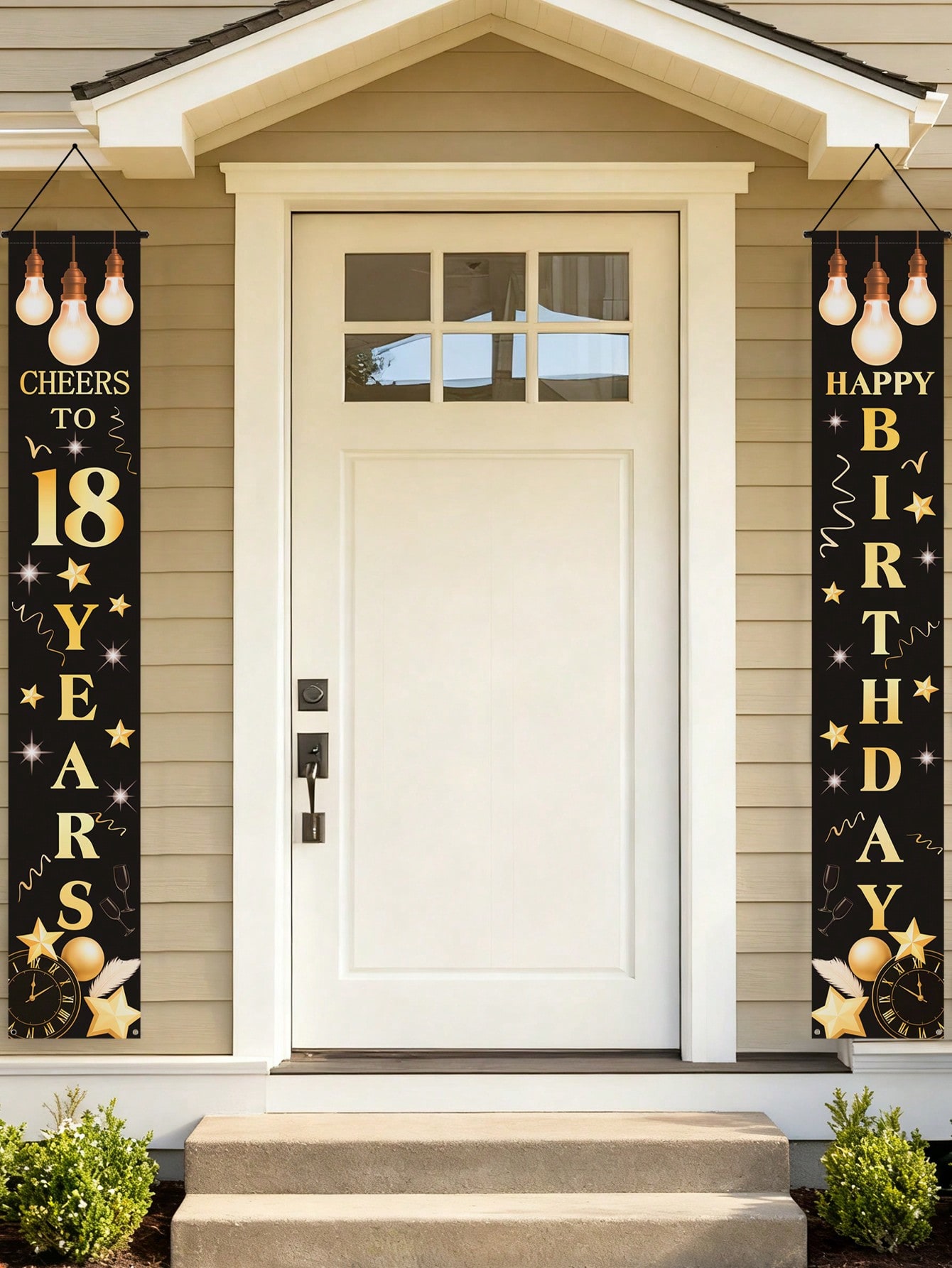 1 Pair of 18Th Birthday Celebr - Party Banner Gold recensie en prijs