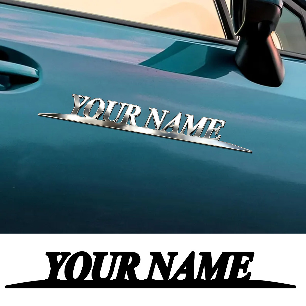 Metal Trendy YOUR NAME Sticker - Event Suppliers recensie en prijs