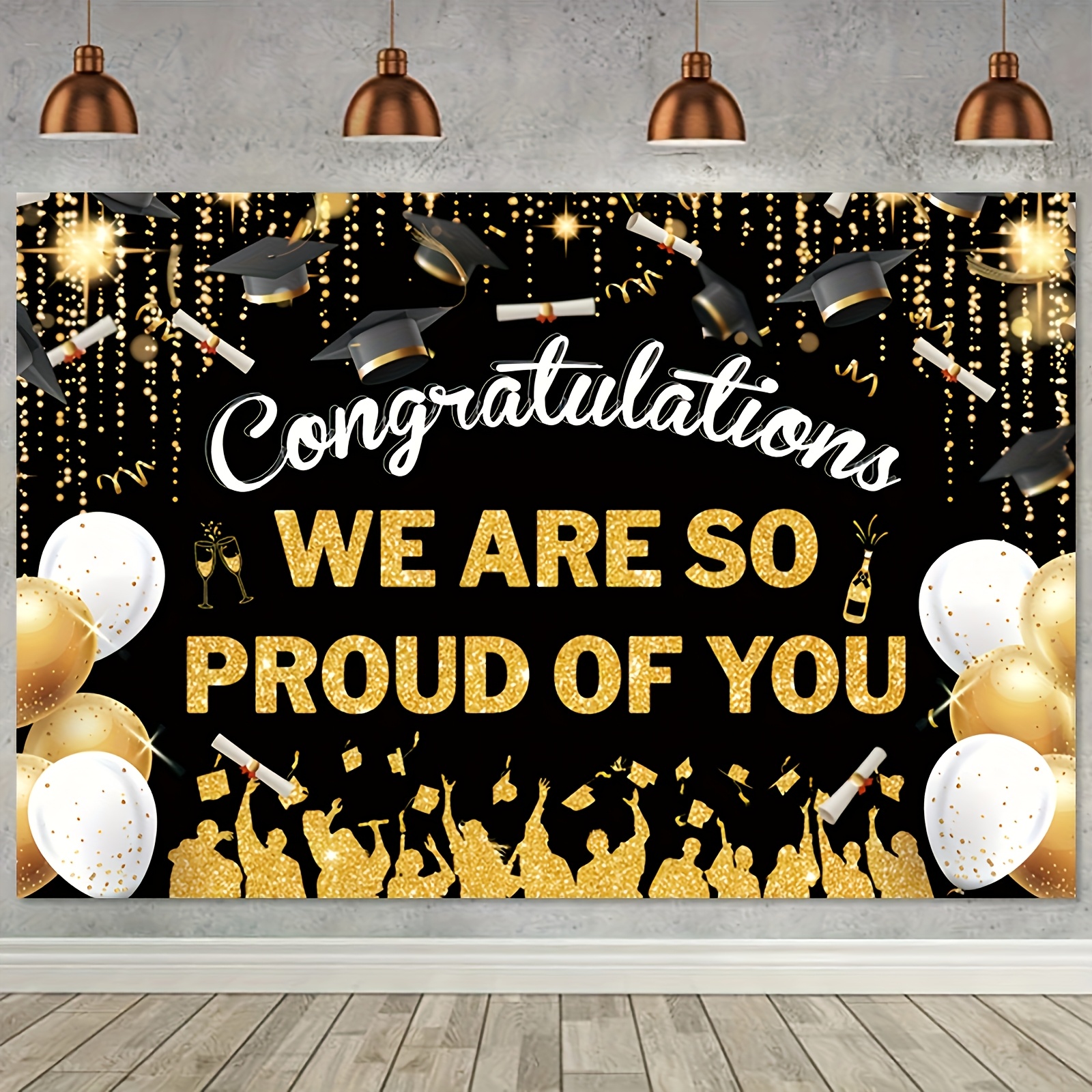 2D FlatGraduation Party Banner - Party Banner Gold recensie en prijs
