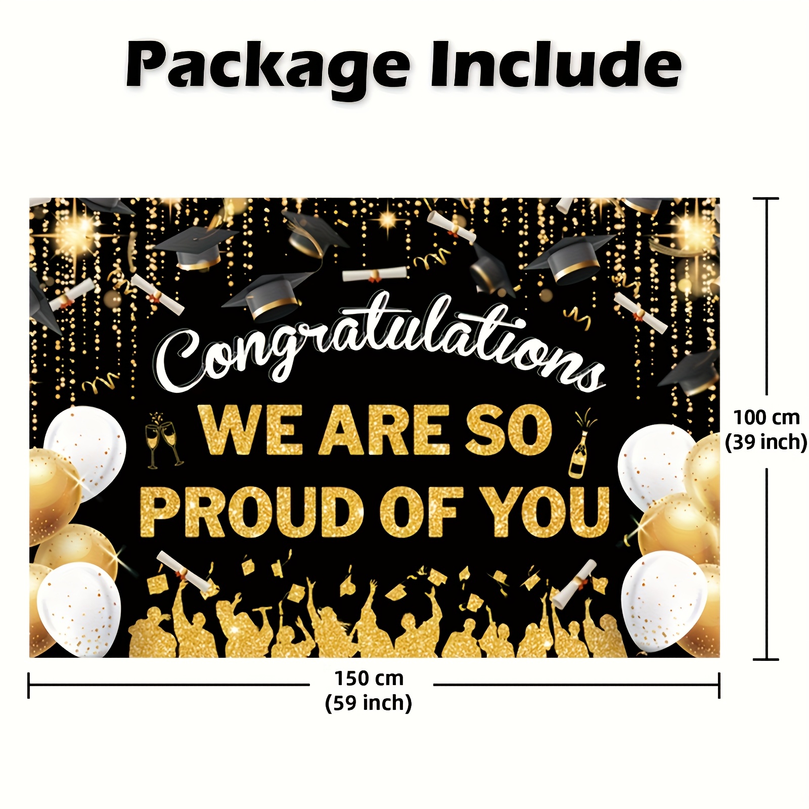 2D FlatGraduation Party Banner - Party Banner Gold recensie en prijs