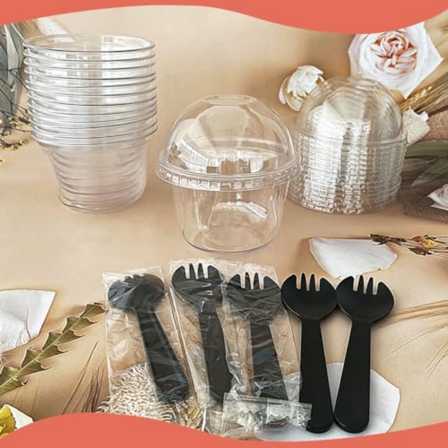100Pcs Plastic Dessert Cups, 5 - Plastic Cup 50Pcs recensie en prijs