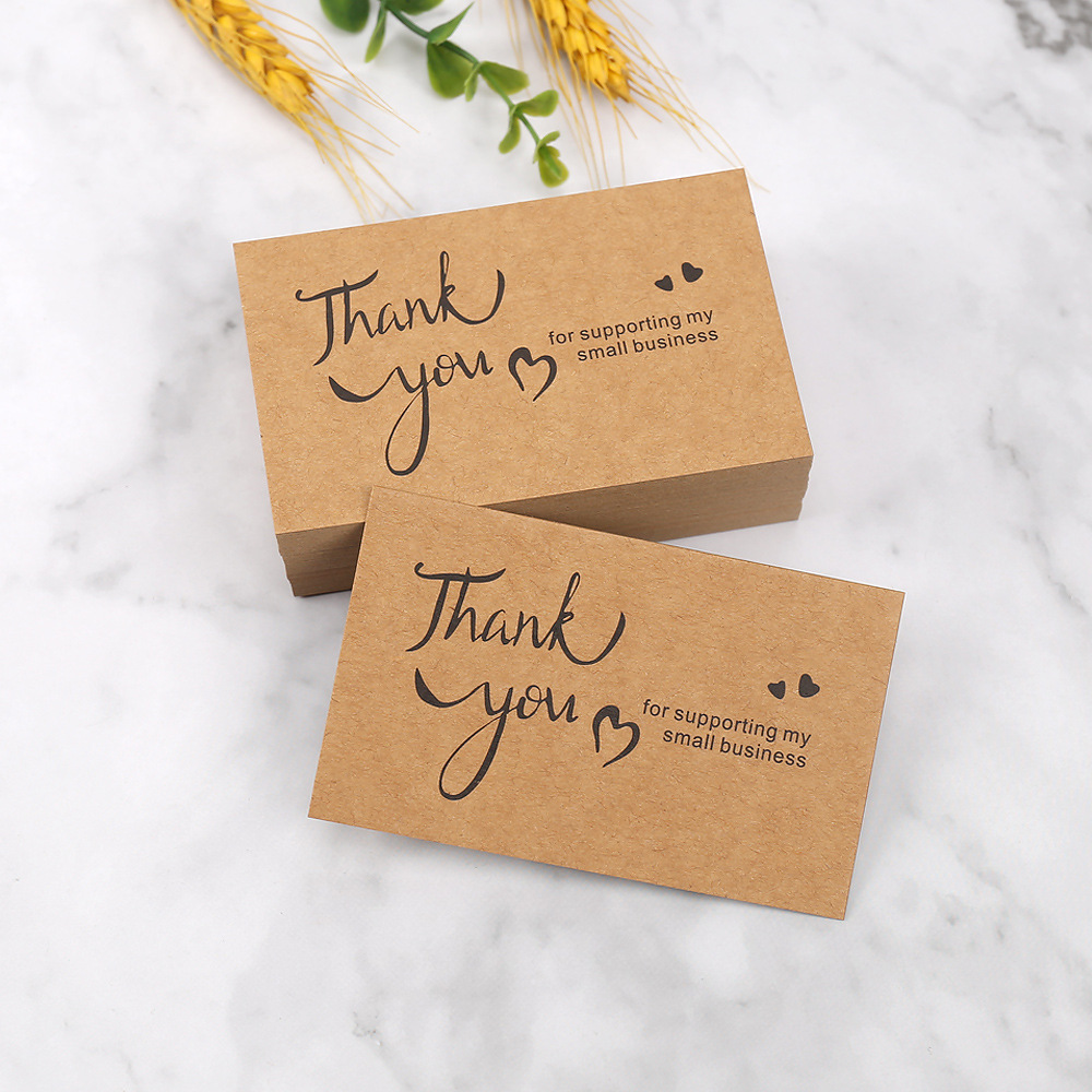 50pcs Thank You Cards Kraft Pa - Party Event Supply Store recensie en prijs