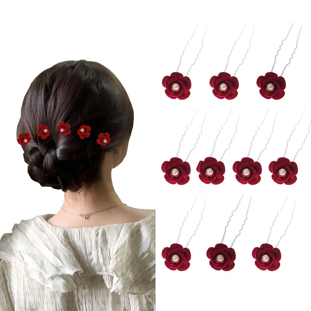 10Pcs Rose Hair Accessories We - Event Suppliers recensie en prijs