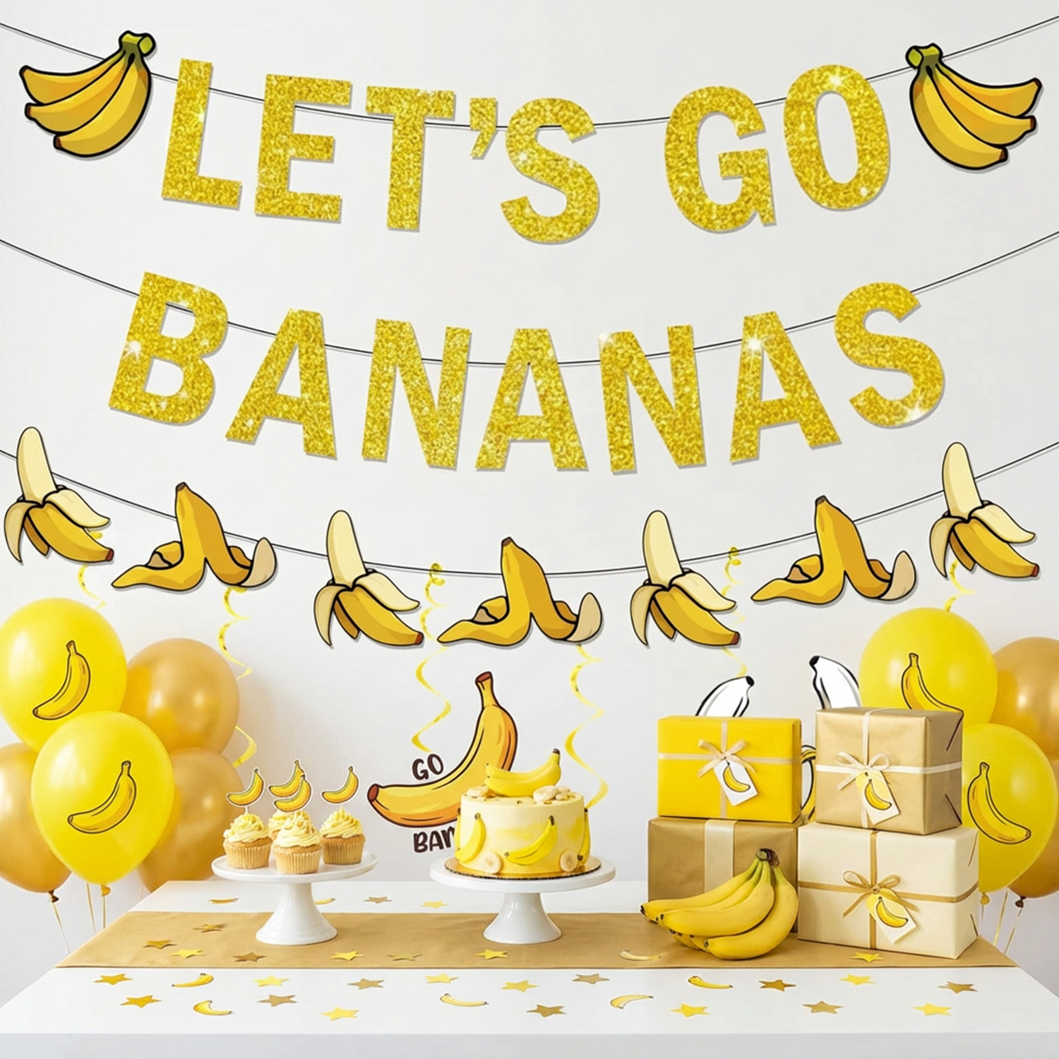 Yellow Bananas Birthday Banner - Let'S Party Event Supply recensie en prijs