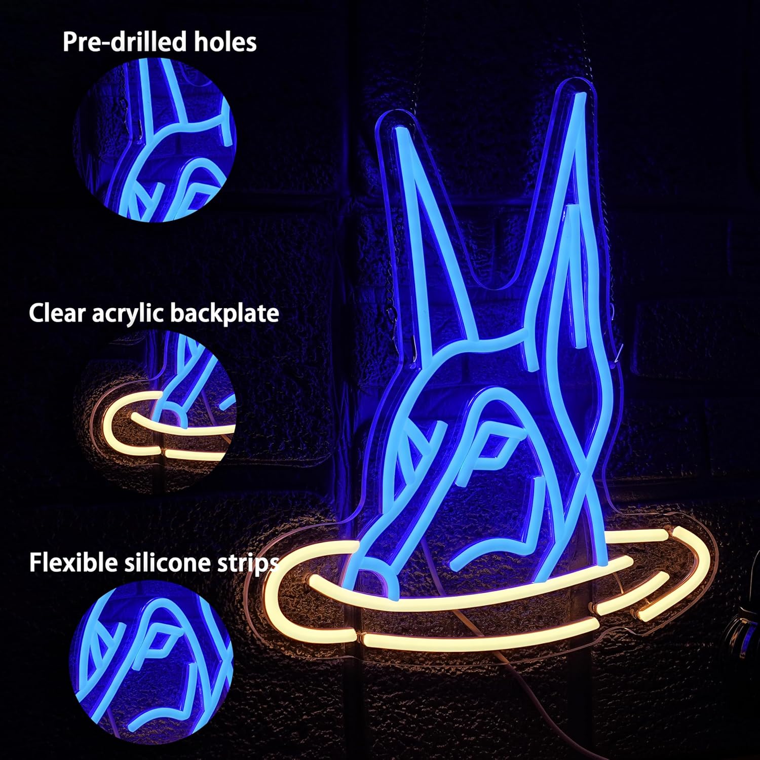 Doberman Dog Neon Sign Art Wal - Neon Sign Party recensie en prijs