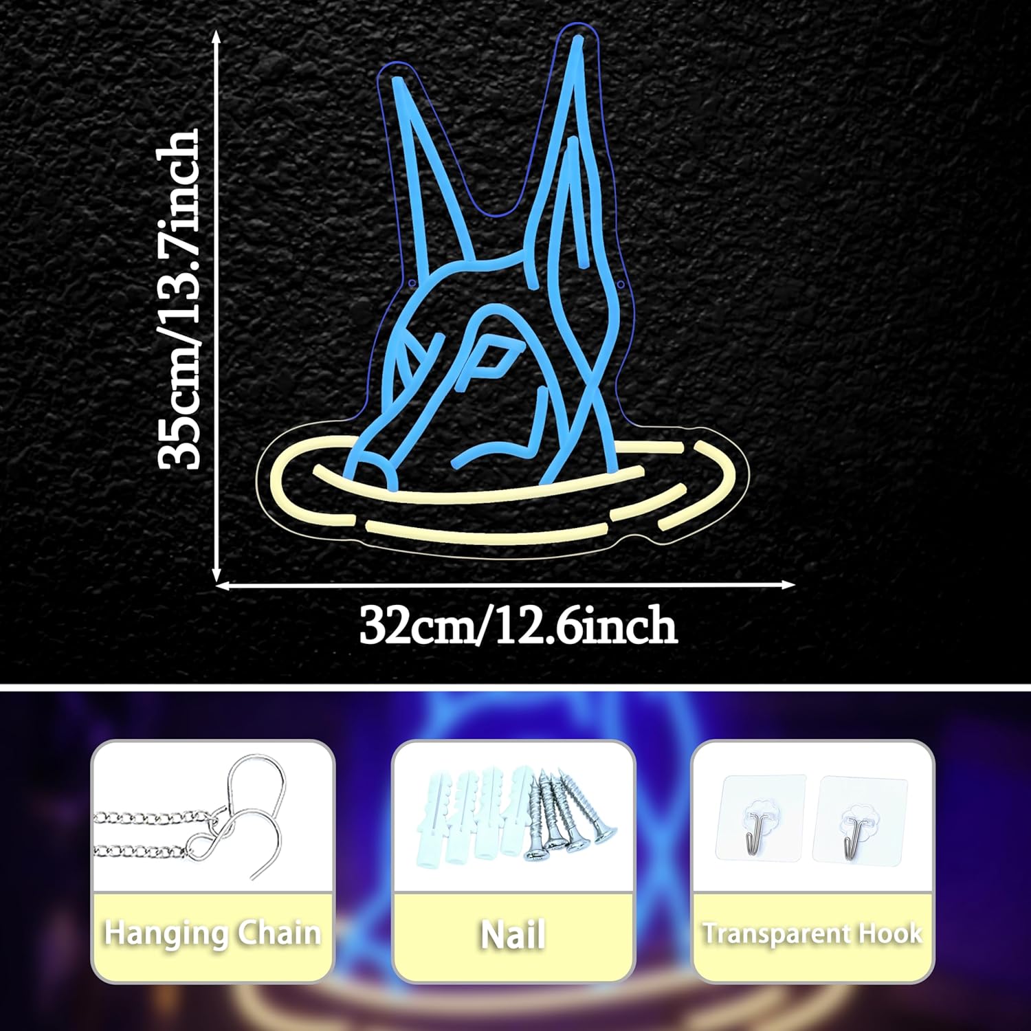 Doberman Dog Neon Sign Art Wal - Neon Sign Party recensie en prijs